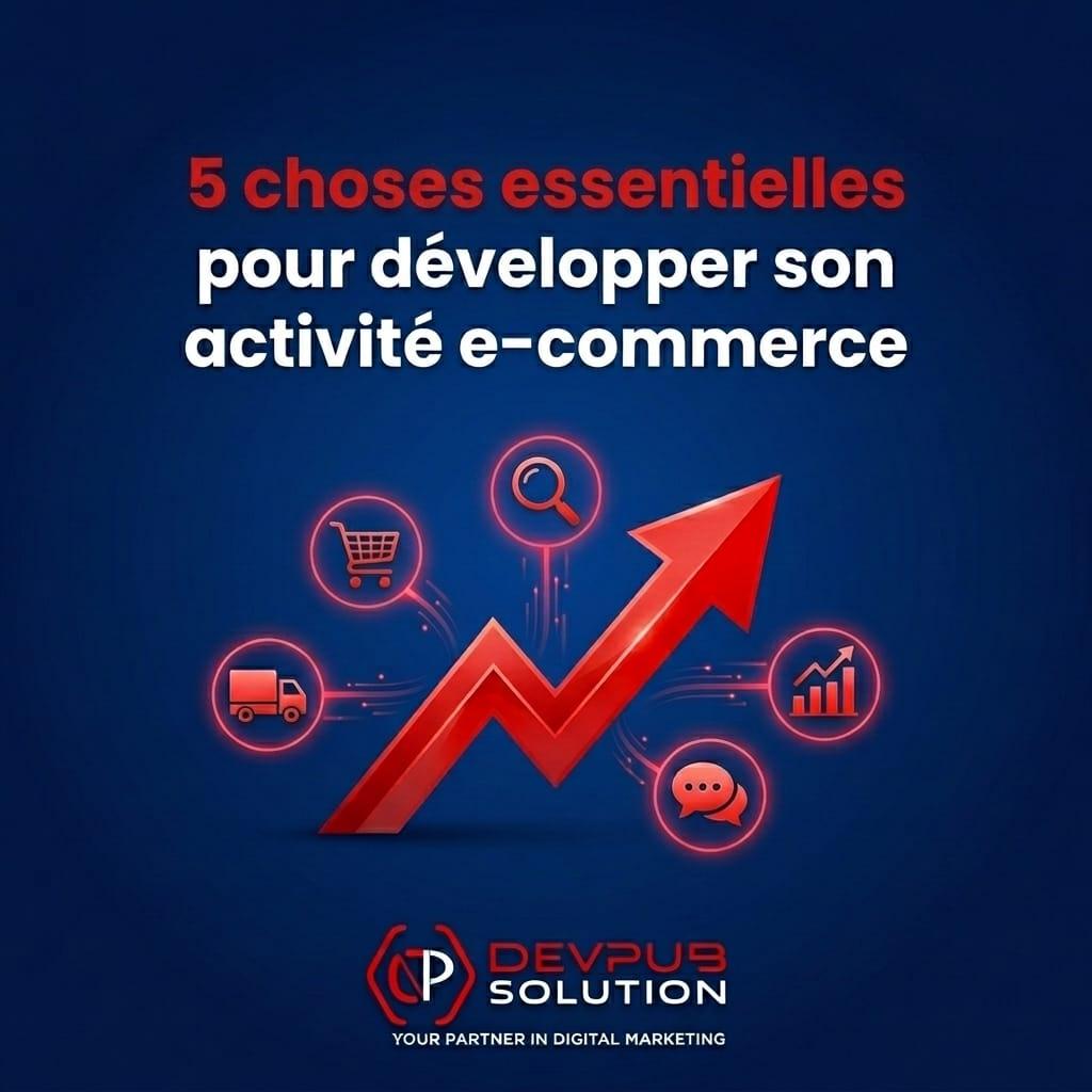 5 choix essentiels pour développer son activité e-commerce